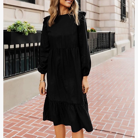 Amazon Dresses Black Midi Dress Fashion Jackson Poshmark